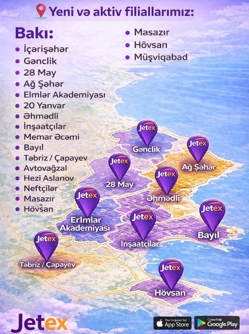 Jetex olaraq müştərilərimiz üçün böyük bir yeniliyi paylaşırıq